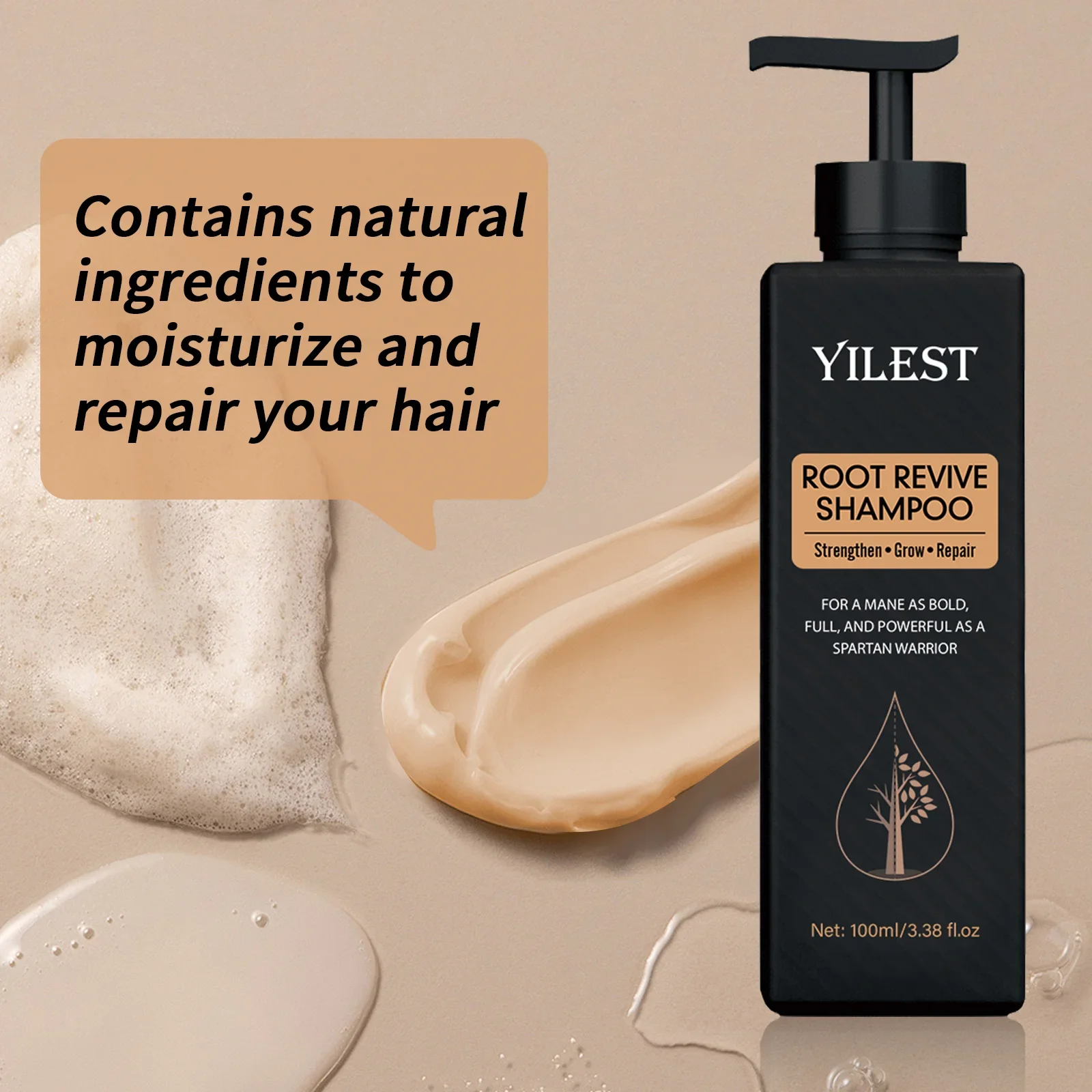 شامبو إعادة نمو الشعر شامبو سماكة الجذر المنشط شامبو رقيق تغذي العناية لتخفيف الشعر شامبو مضاد لتساقط الشعر #5