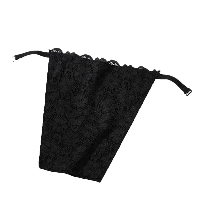 Lace Cleavage Cover Up Women Camisole Elastic Band Clip-On Camisole Bras Insert Wrapped Chest Protection Covering Tube Top