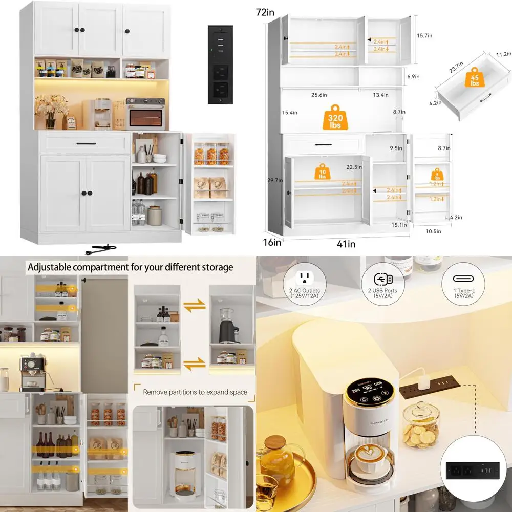 

6-Tier Industrial Style Bookshelf with Storage Cabinet and 9 Display Shelves, Large Capacity Bookcase for Home and Office