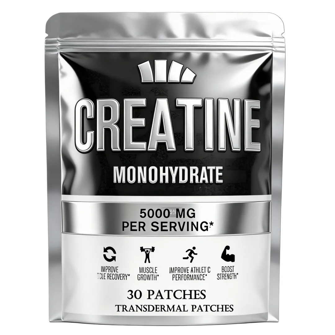 30 Patches Creatine Monohydrate Transdermal Patches Support Lean Muscle Growth, Recovery & And Enhance Athletic Performance