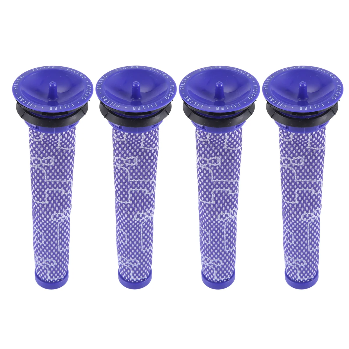 Pré-filtro de substituição de 4 peças para filtro de vácuo Dyson compatível com Dyson V6 V7 V8 Series substitui peça # A66K