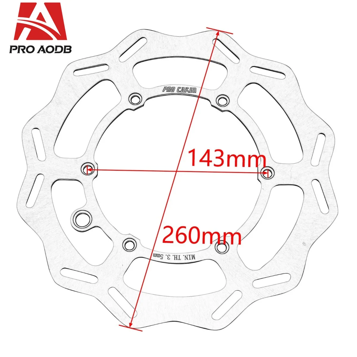For KTM 260MM 220MM Front Rear Brake Disc Brake Rotor Disk SX SXF XC XCF XCW EXC EXCF For Husqvarna FE TE FC TC FX TX 1994-2023 view 5