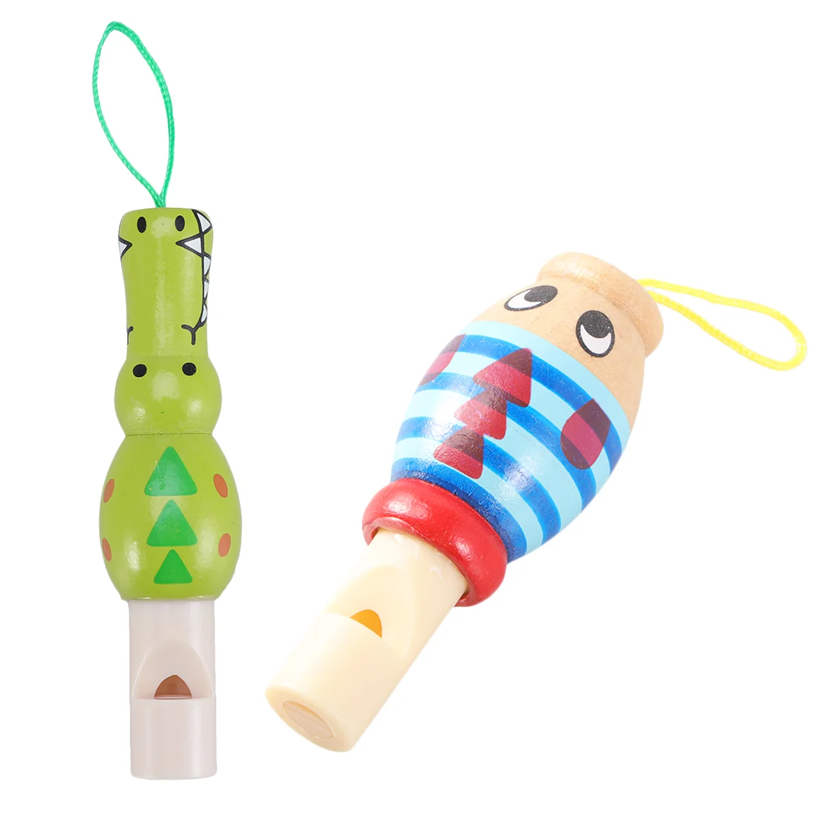 Music Educational Toy Wooden Flute Intelligence Cartoon Infant Toys Playing Instrument