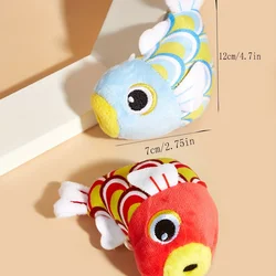 1pc Durable Koi Fish Plush Toy for Dogs - Interactive Teeth Grinding Pet Toy With Random Color Design