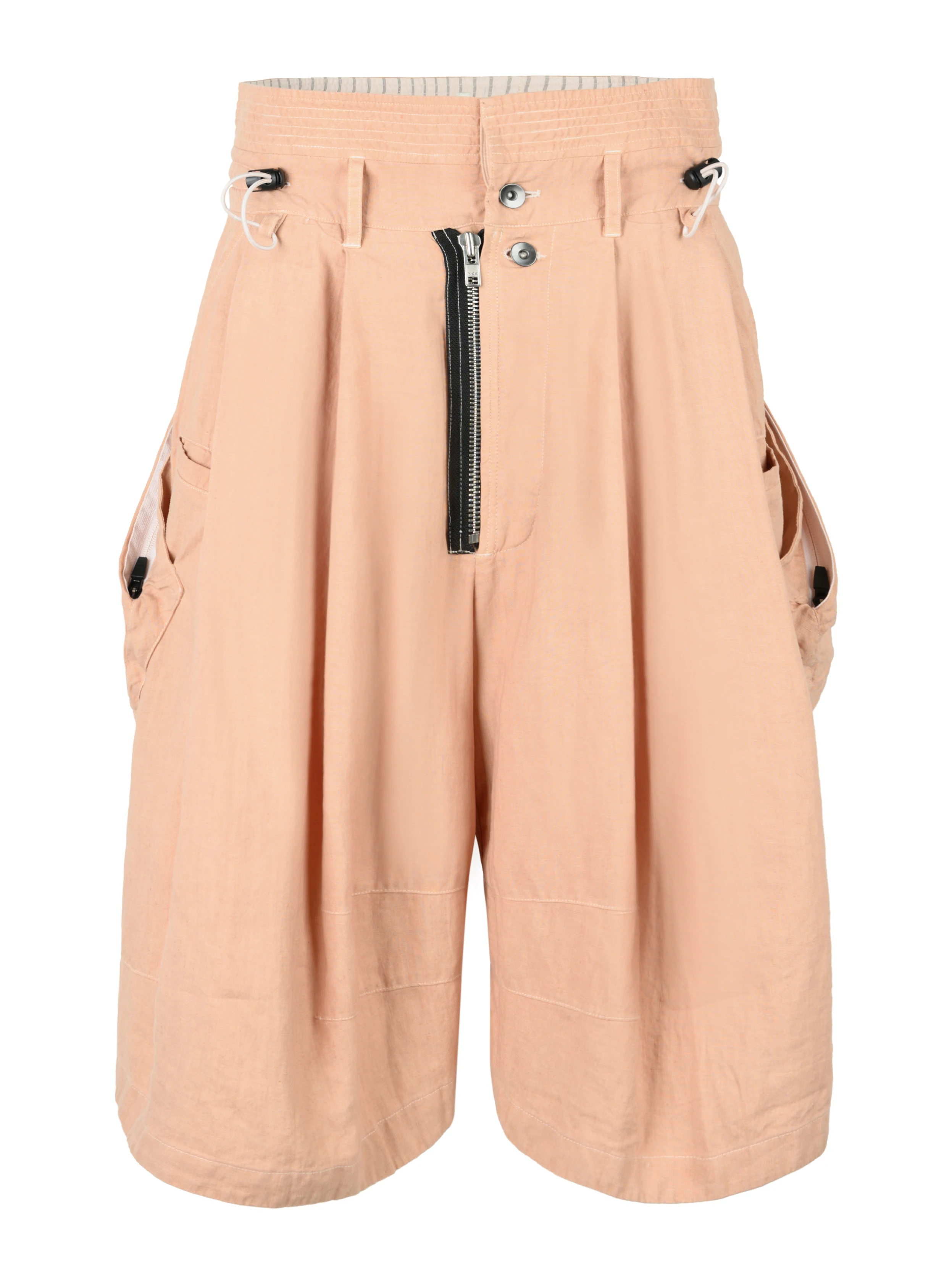 

INCONSTANT 25SS techwear Cropped Pants shorts Scimitar Pant fashion cargo salmon linen streetwear