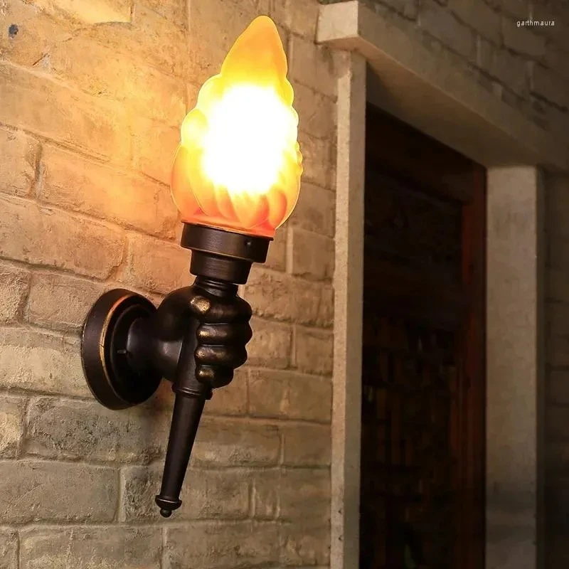 

Wall Lamps Vintage Industrial Lamp Creative American Coffee Shop Staircase Corridor Bar Decoration Torch