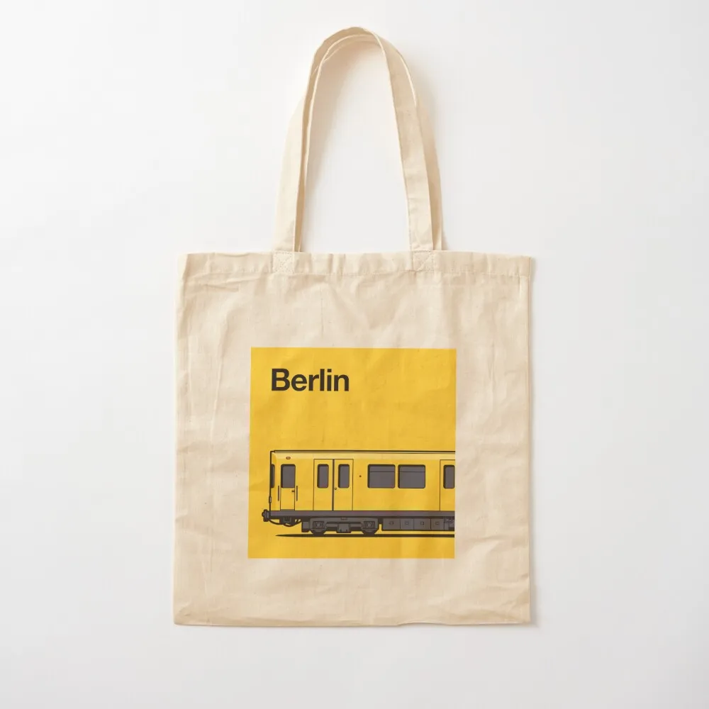 Berlin Class F Yellow World Train Side Germany Tote Bag shopper bags for women Women's handbag Canvas Tote Bag