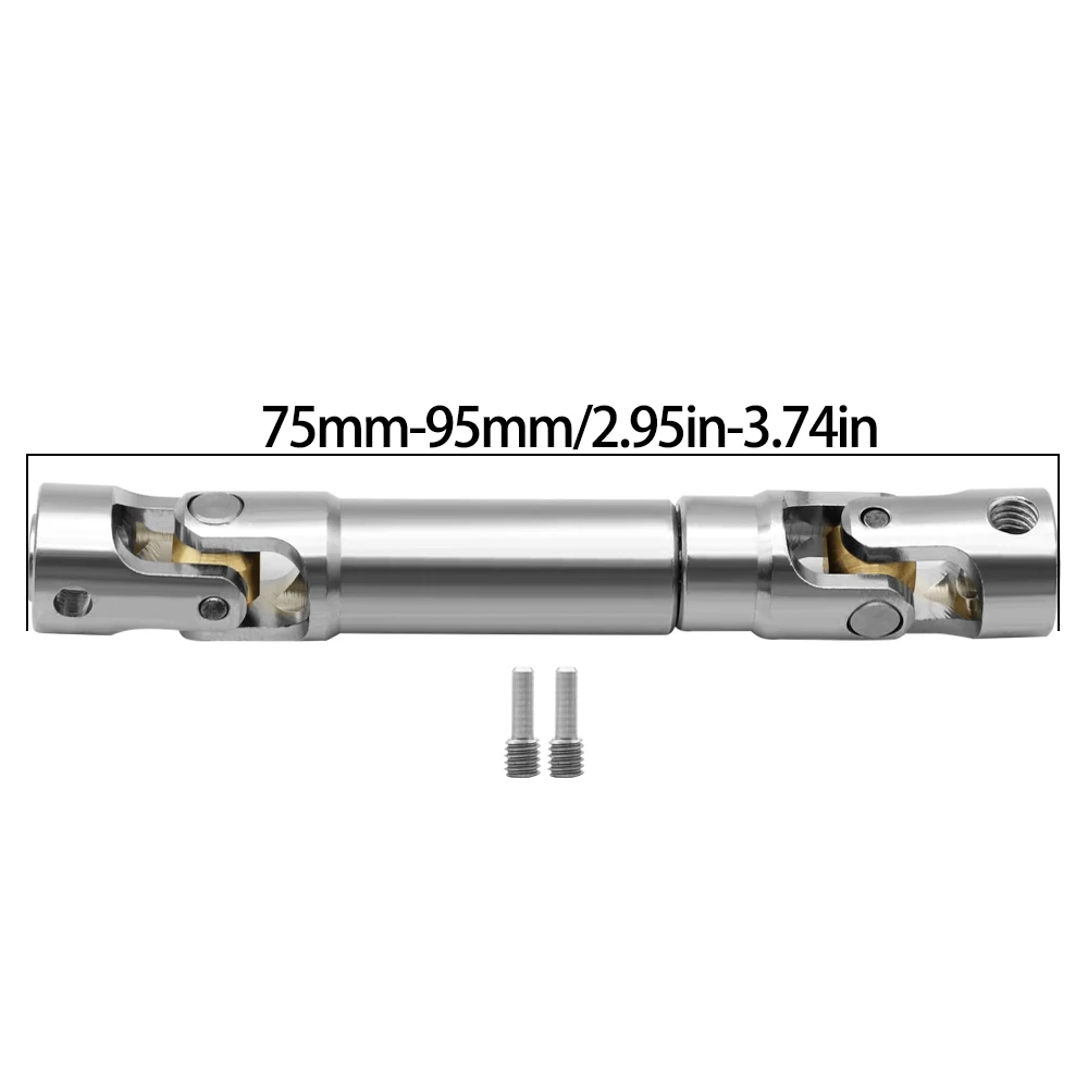 Metalen Interne Spline Aandrijfas Kruiskoppeling Aandrijfas voor 1/10 RC Auto Crawler Axiale SCX10 Gladiator YK4082 TRX4 TF2 D110