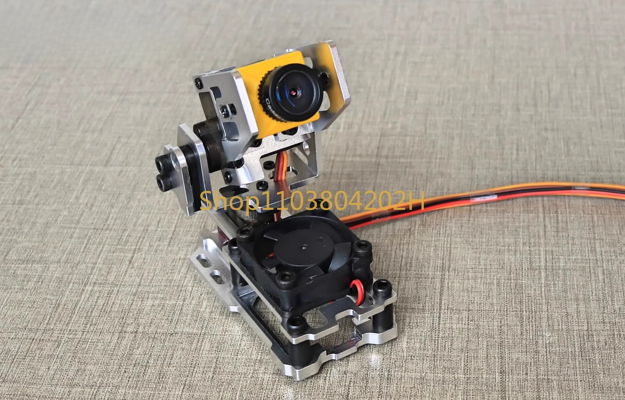 

Steering Gear PTZ Bracket Sky End FPV Head Chasing Dual-Axis PTZ FPV Model Aircraft Camera