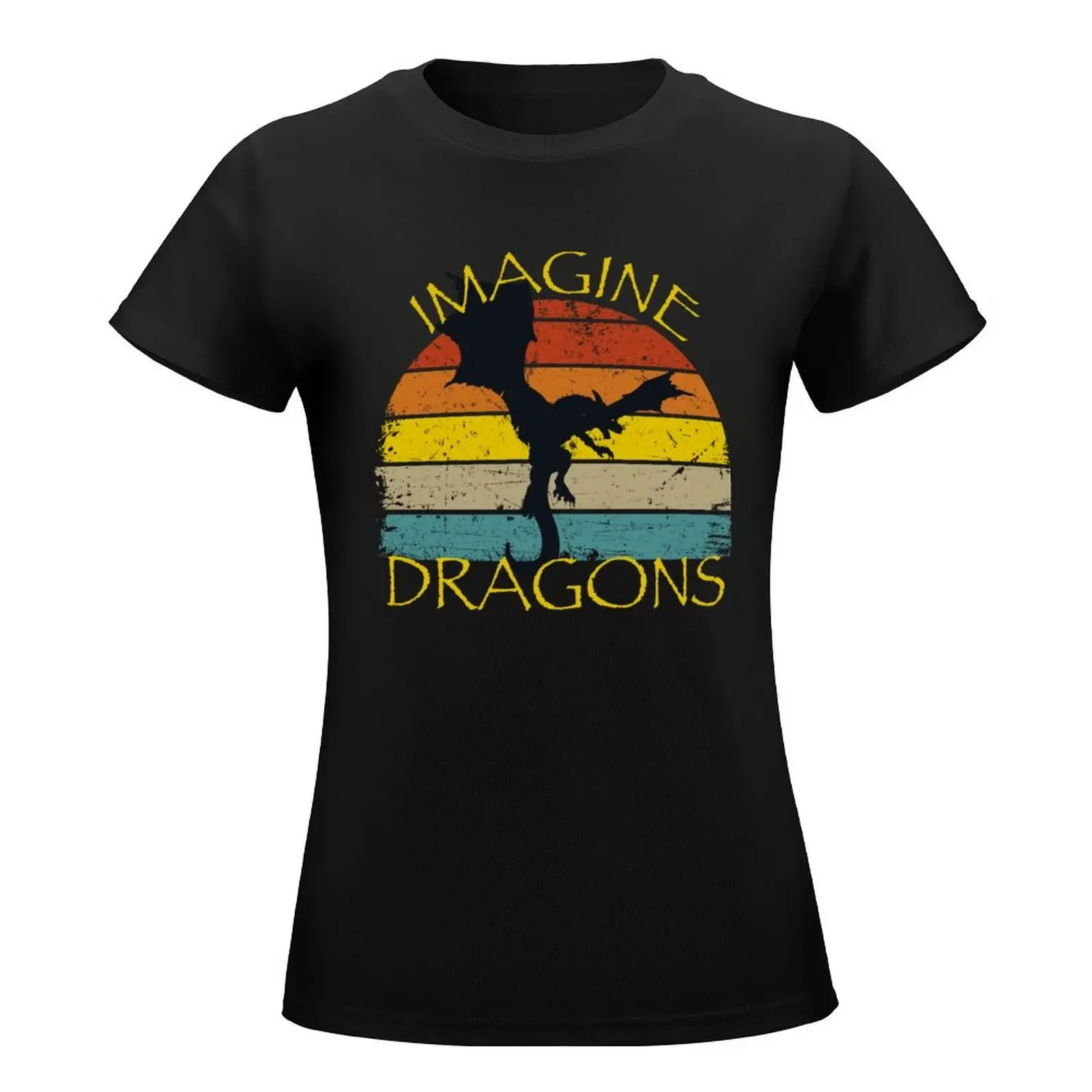 IMAGINE Fantasy Dragon Style T-Shirt korean fashion cute tops cute clothes kawaii clothes t shirts for Women loose fit