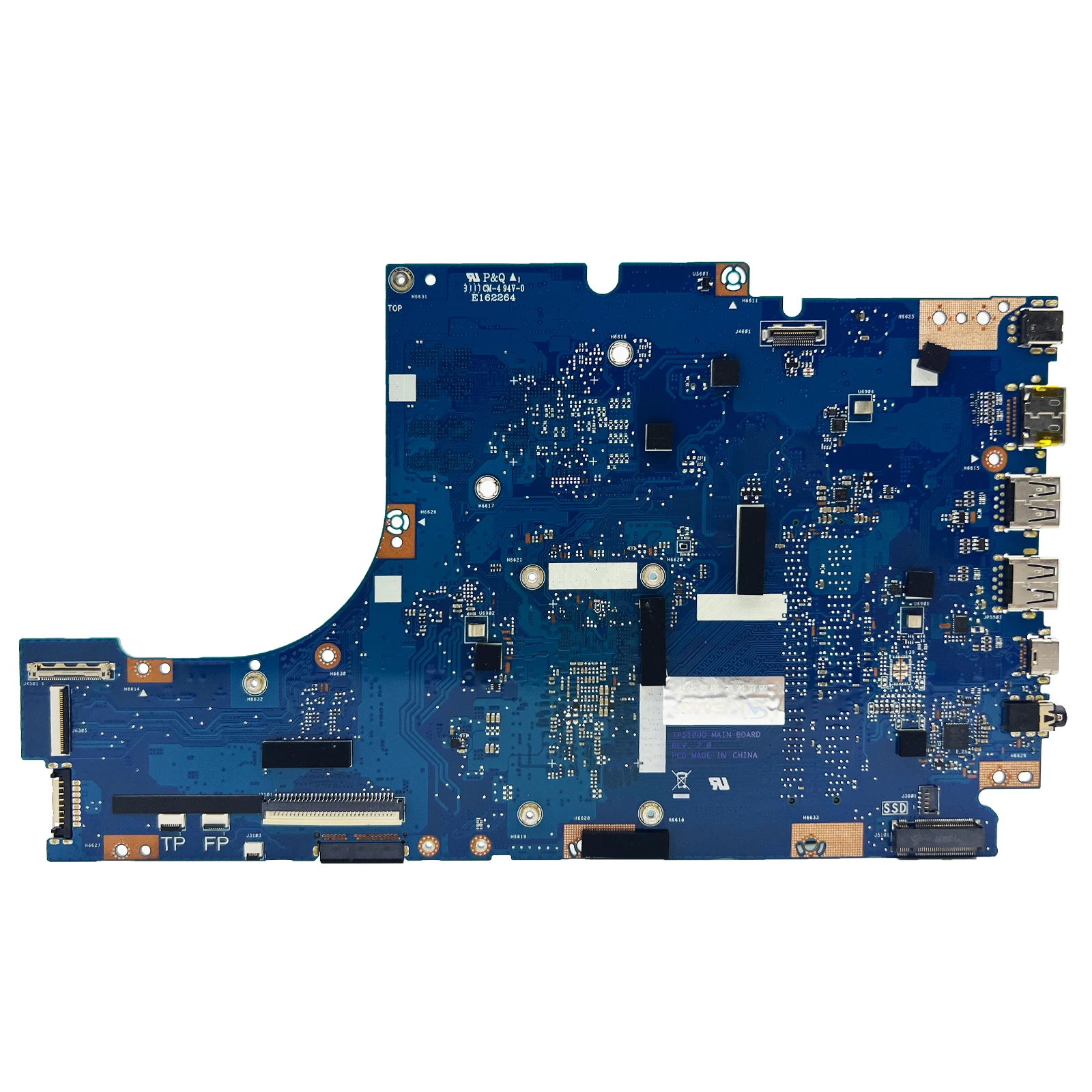 สําหรับ ASUS Vivobook Flip TP510U TP510UA TP510UF TP510UQ TP510UQR เมนบอร์ดแล็ปท็อปเมนบอร์ด CPU i3 i5 i7 100% ทดสอบ