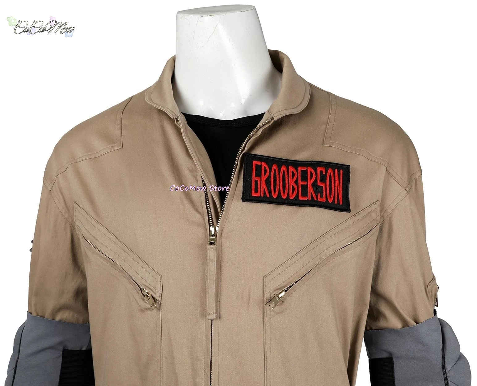 Male Gary Grooberson Cosplay Costume Ghostbusters Gary Jumpsuit Accessories Full Set and Individual Items Are Sold Tailor Size