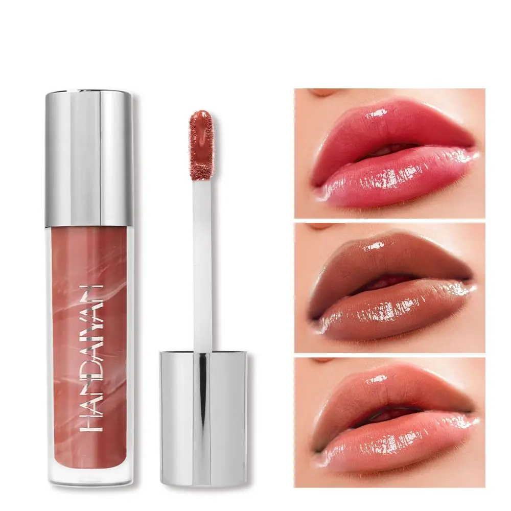 Jelly Long Lasting Water Glossy Lip Gloss Lips Makeup Water Light Mirror Lip Gloss No Fade Shiny Liquid Lipstick Women