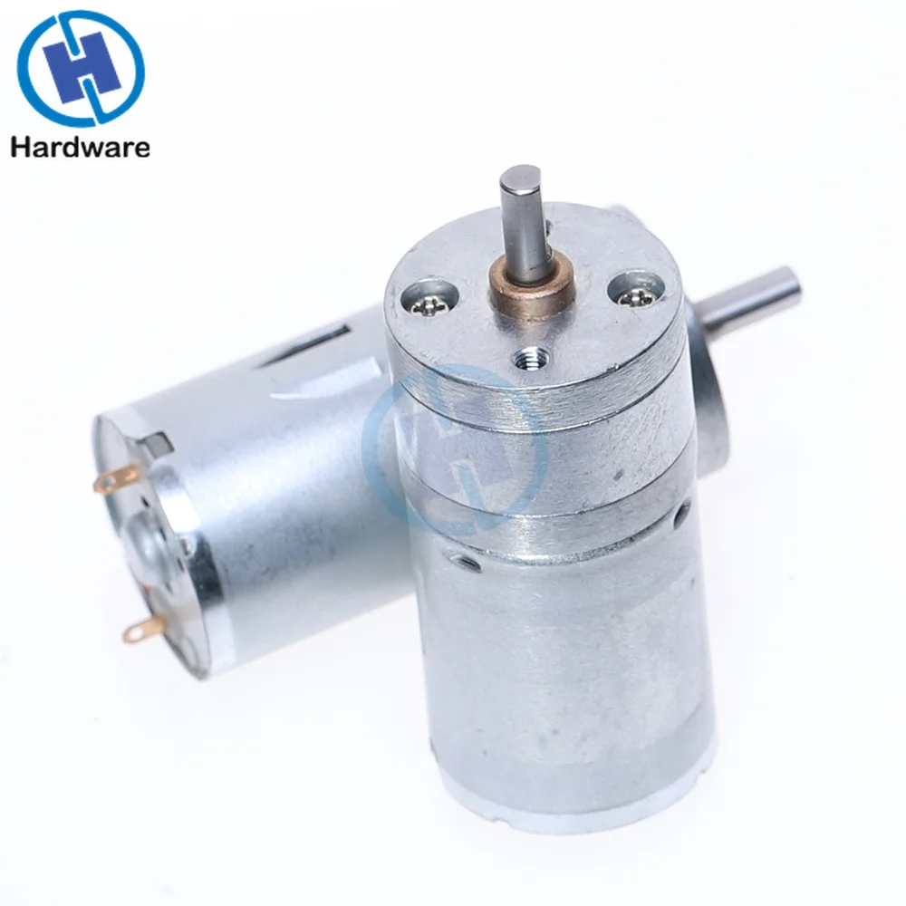 JGA25-370 DC Motor Geared Motor  6V 12V 24V High Torque Electric Gear Motor 12RPM/25RPM/36RPM/60RPM/130RPM/620RPM/1360RPM