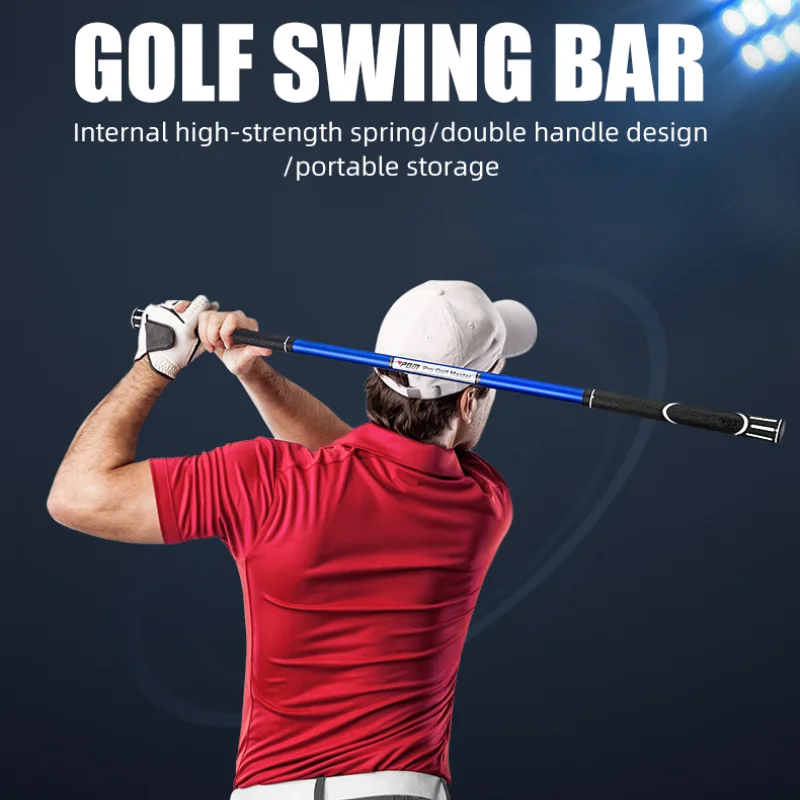 PGM Golf Swing Trainer Club Adjustable Magic Impact Stick Beginner Rhythm Trainer Indoor Match Warm-up Supplies Accessory HGB013