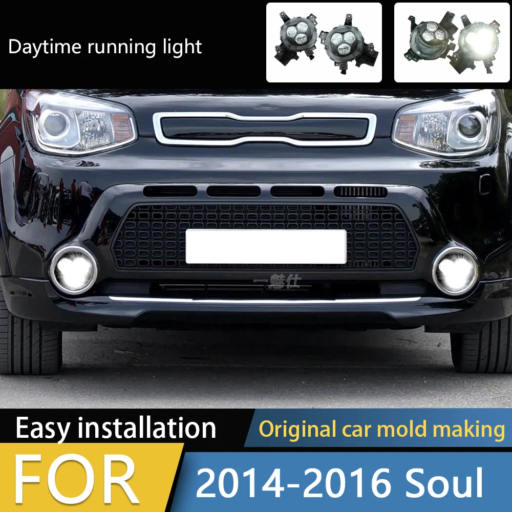 

LED Fog Lights Assembly Fog Lamp Driving Car Front Bumper Headlights Grille Signal Lamp For Kia K5 Optima 2014 2015 2016