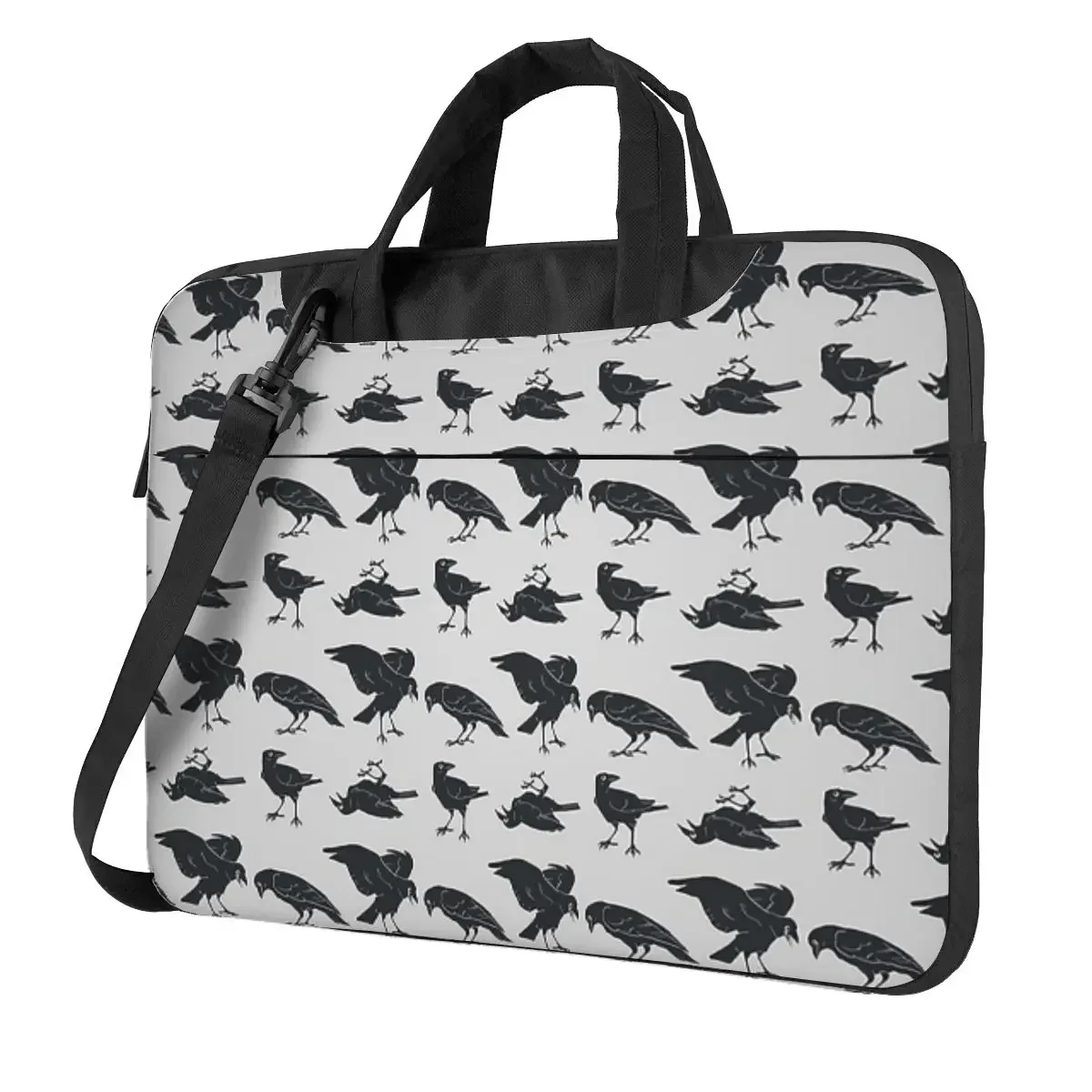 Murder Of Crows Crossbody Laptop Bag Case Computer Bag Resistant Protective Notebook Pouch for Macbook Pro Lenovo