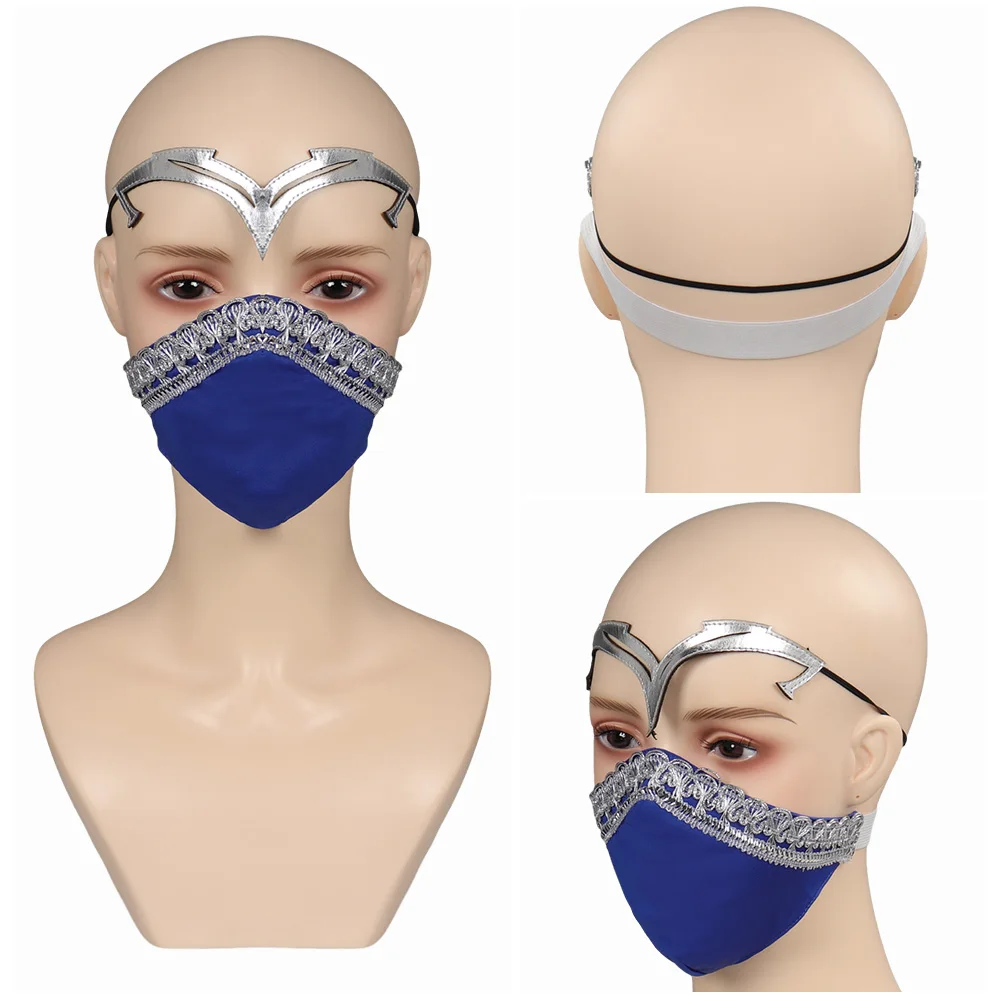 Máscara de escorpión Mortal Kombat Kitana, máscara de látex para Cosplay, casco para adultos, accesorios para fiesta de disfraces de Halloween, hombres y mujeres