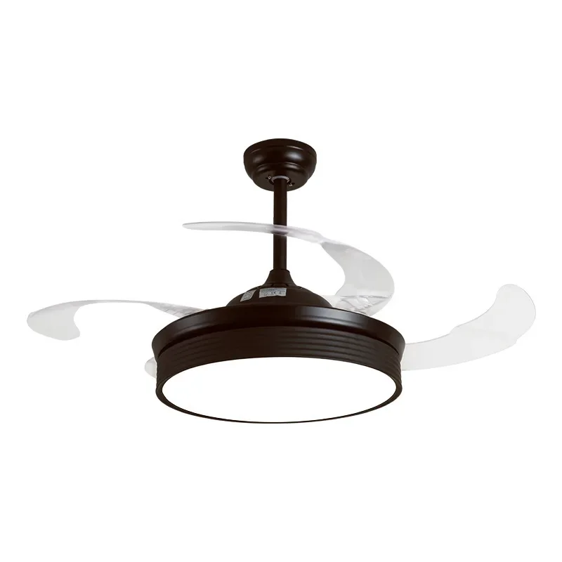 modern frequency conversion remote control ceiling fan light dining room bedroom silent fan chandelier manufacturer