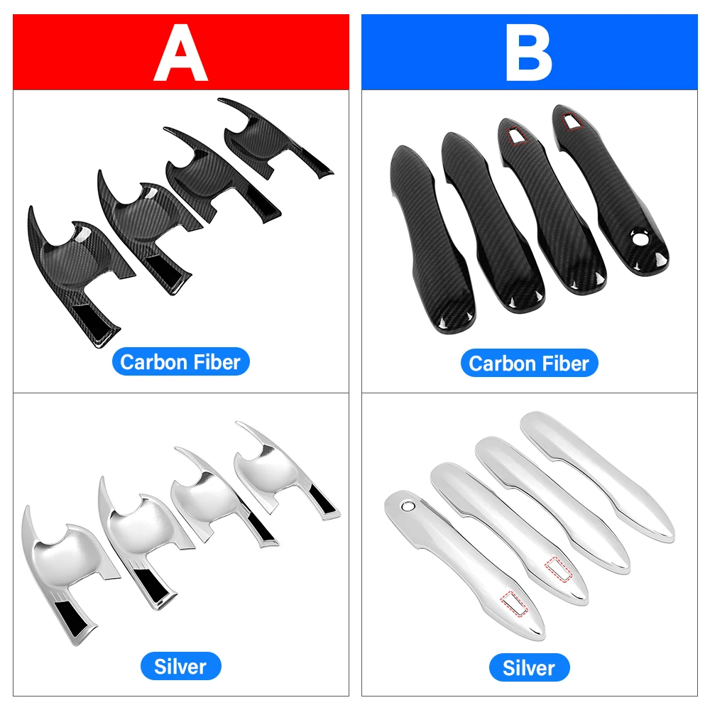 لتويوتا كامري XV70 70 2018 2019 2020 2021 2022 2023 الفولاذ المقاوم للصدأ مقبض الباب الخارجي للسيارة غطاء الصيد وعاء الباب إطار الكسوة ملصق #4