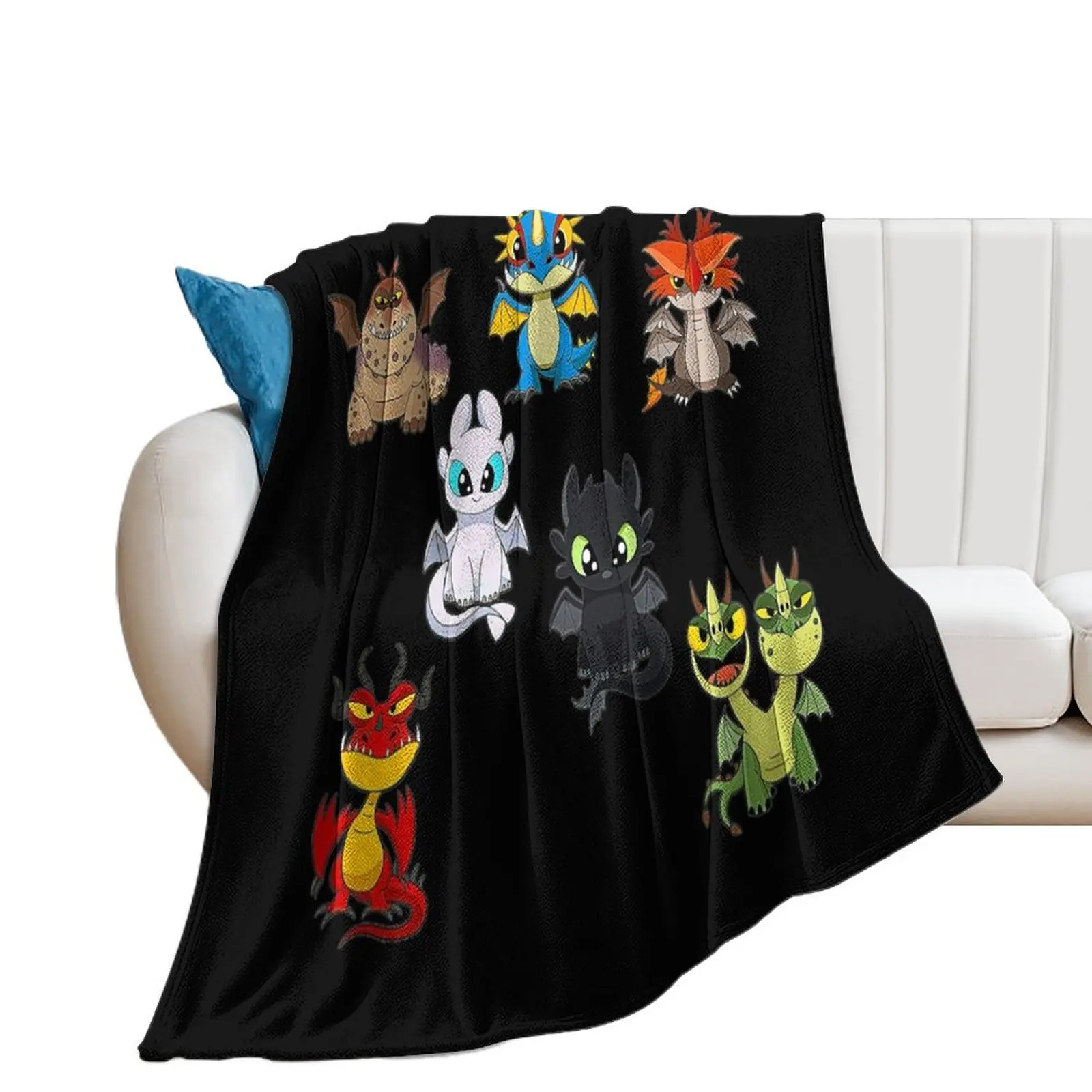 How To Train Dragon Throw Blanket decorative blankets and throws Blankets