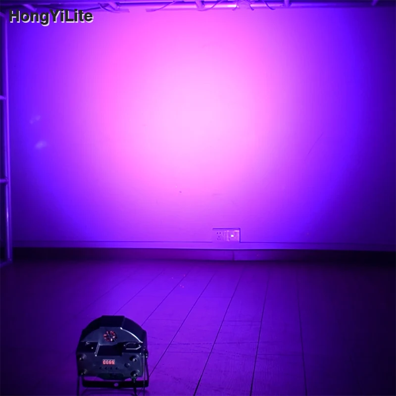 HongYiLite Professional Slim PAR Light 12x12W RGBW 4IN1 Wireless DMX Sound Activated For Concert Club Events Stage Wedding Party