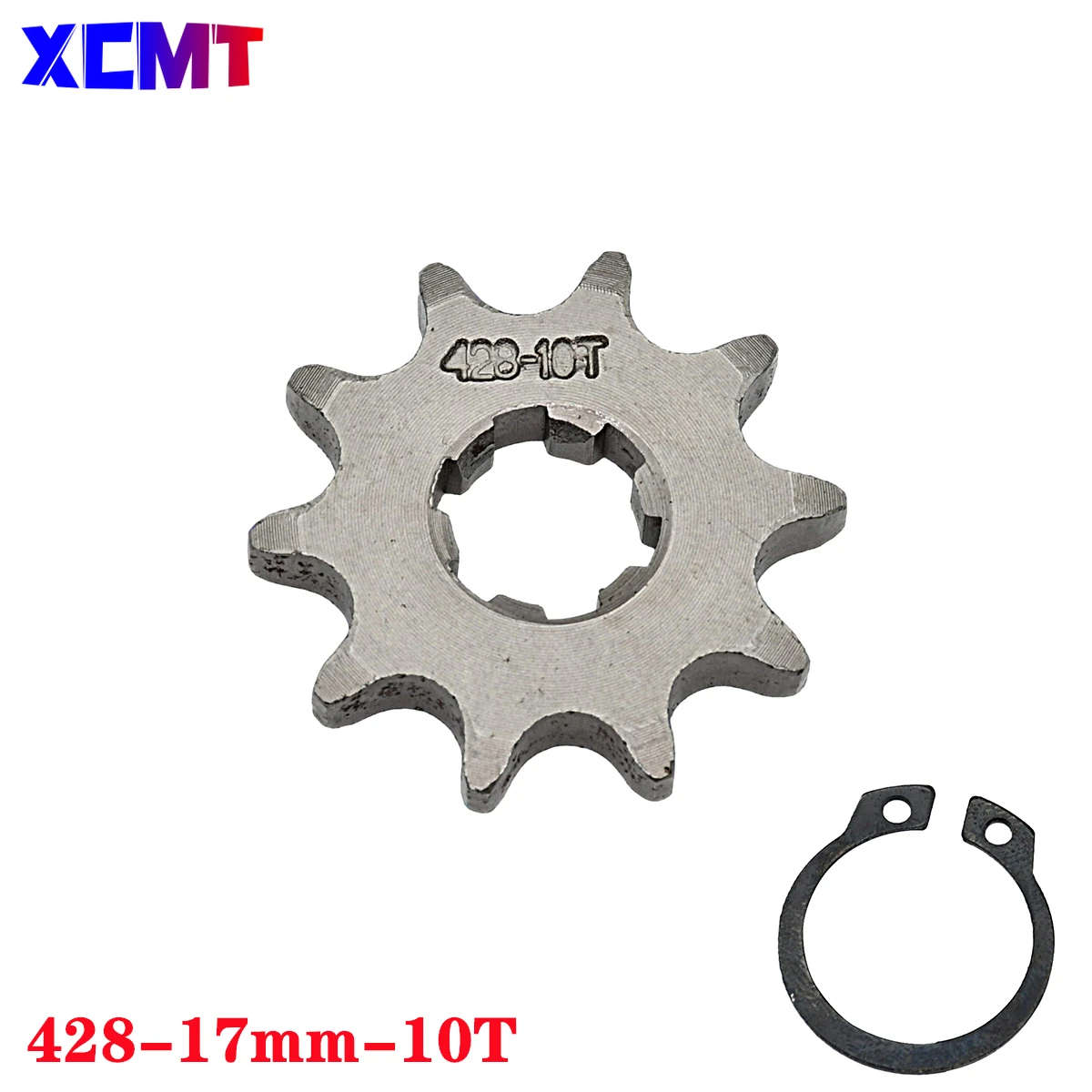 Front Engine Sprocket 428 Chain 17/mm 10t 11T 12t 13T 14T 15t 16t 17T 18t 19T Teeth, For 50cc to 125cc Off-road Bicycle ATV