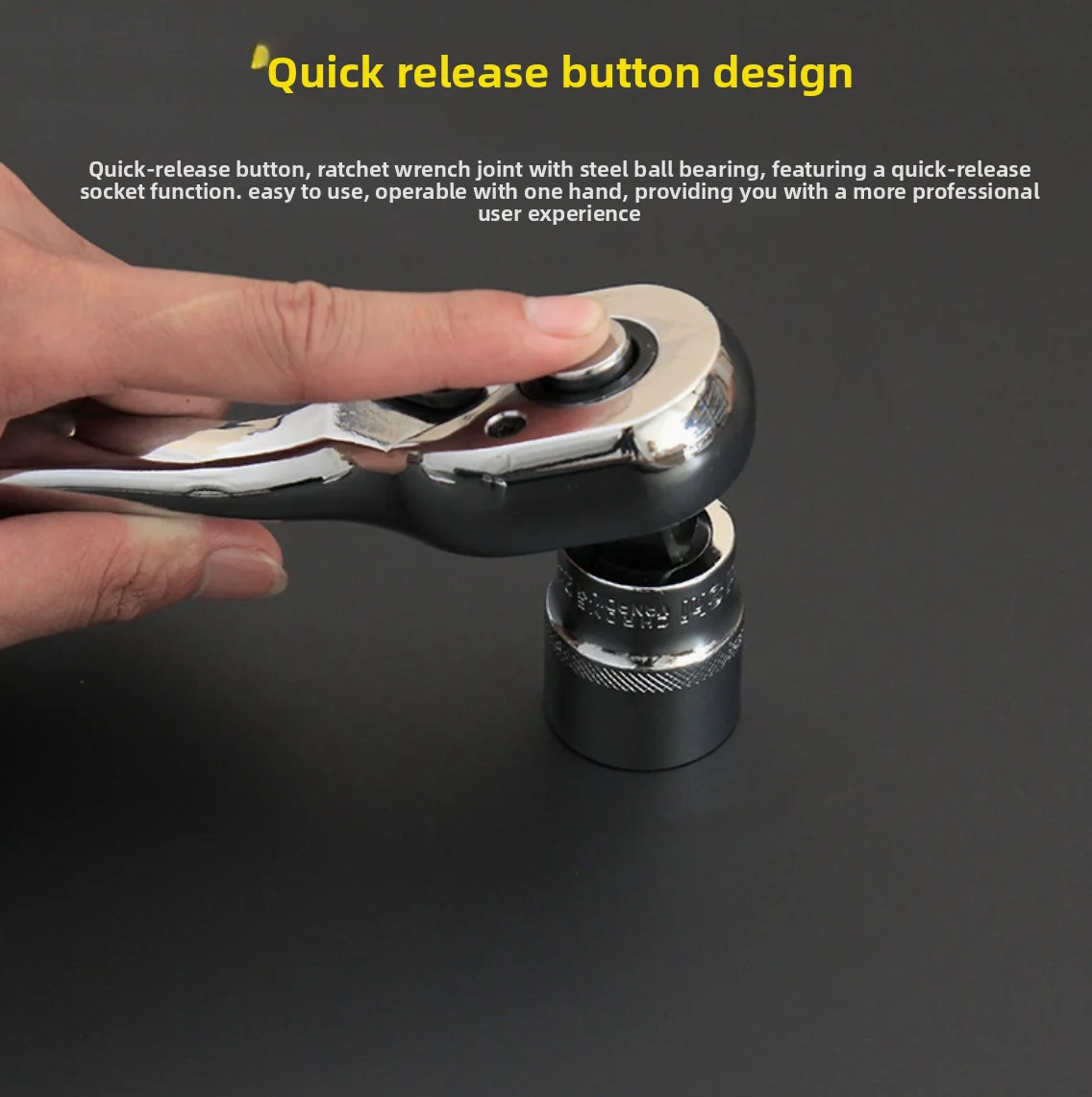 Sale 1/4'' 3/8'' 1/2'' Drive 24-tooth Full Polish Ratchet Set Premium Chrome Vanadium Steel Construction Plated Finish