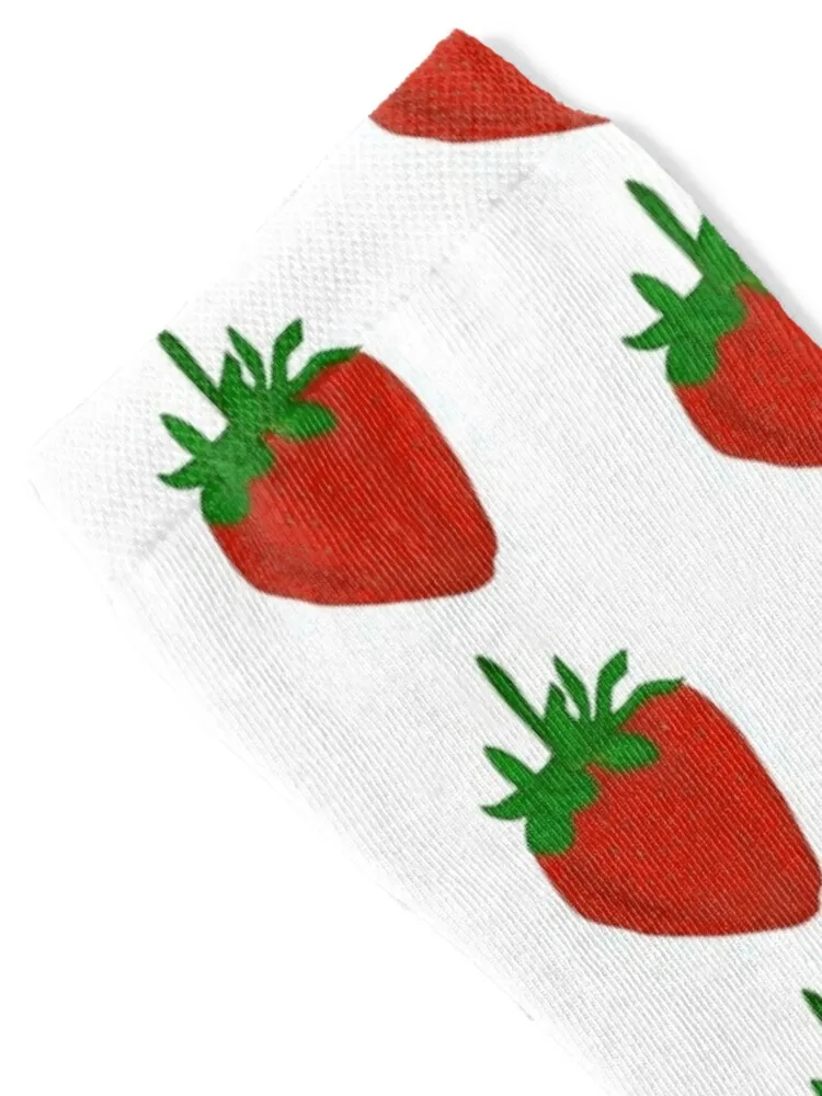 Realistic Strawberry drawing Socks summer japanese fashion Socks Men's Women's