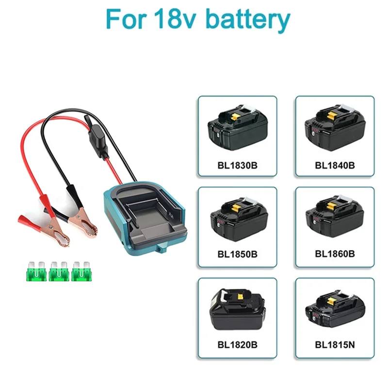 M16K-Für Jumper Kabel 18V Li-Batterie Auto Starthilfe Adapter Automotive Booster Kabel