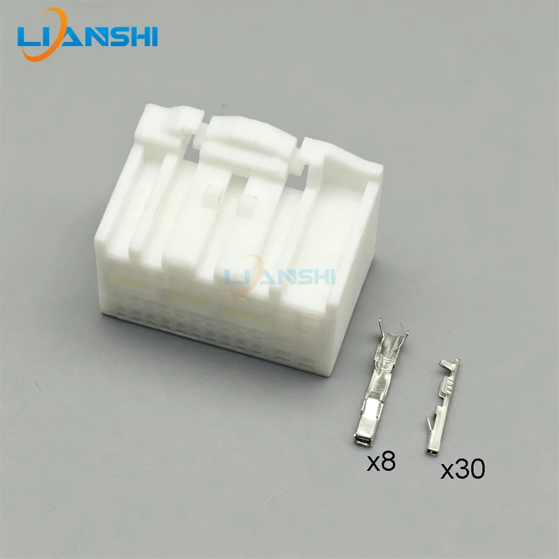 38Pin DJ7381-0.7/1.2-21 Female Connector Kit w/Terminals For Hyundai Kia Elantra Sonata Tucson Car CD Radio Stereo Harnesses +