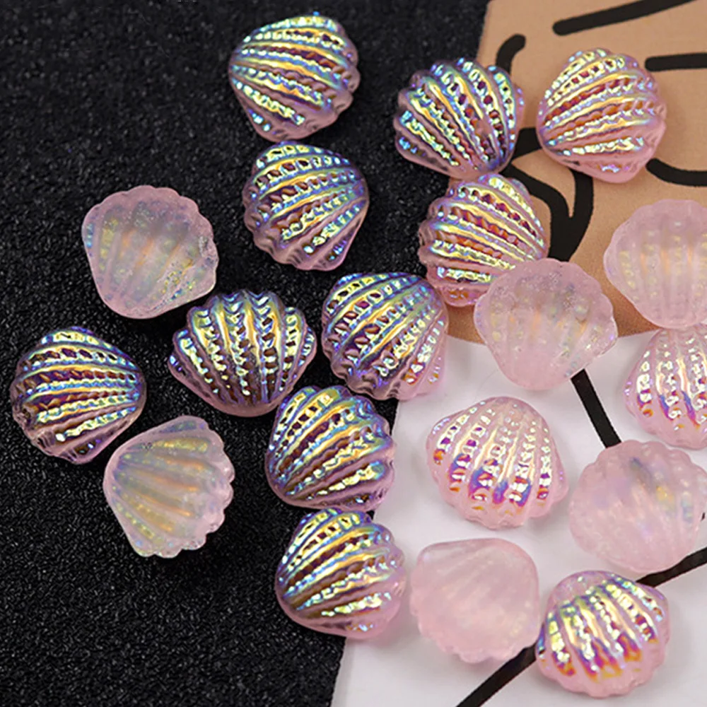 20st Zeemeermin Nail Steentjes 3d Zomer Oceaan Serie Aurora Heldere Witte Schelp Nagel Decoratie Diy Kawaii Nagel Accessoires