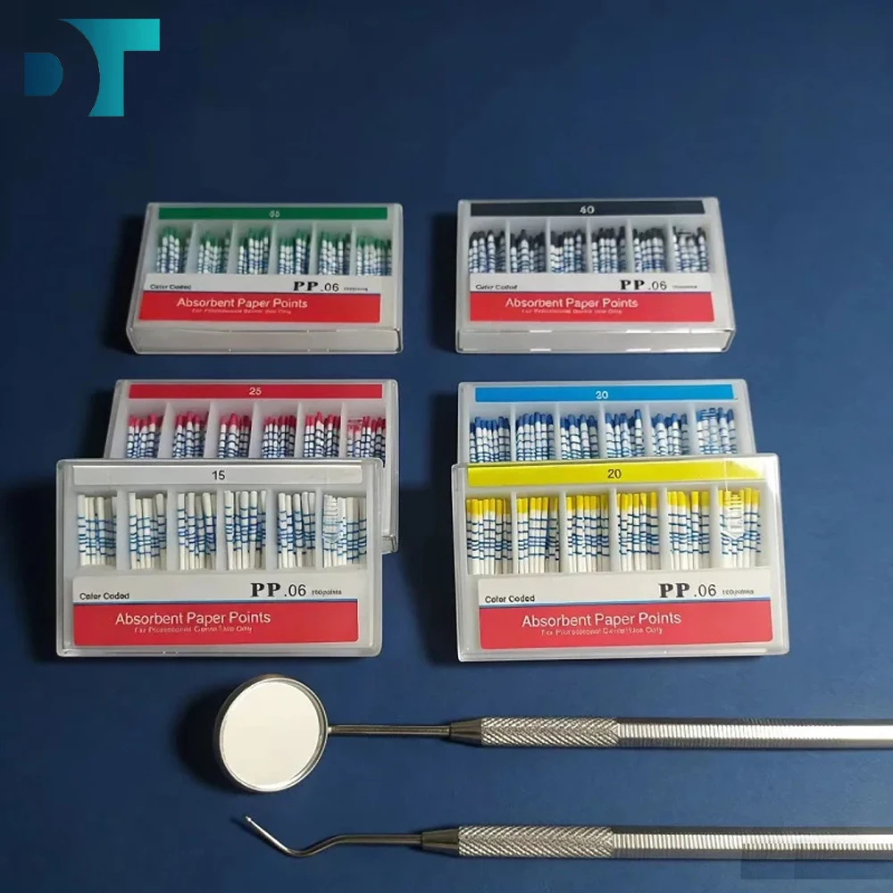 

10 коробок абсорбирующих бумажных тампонов (конусовидные) 02/04/06, с разметкой по размерам, с высокой абсорбцией, из чистого хлопкового волокна