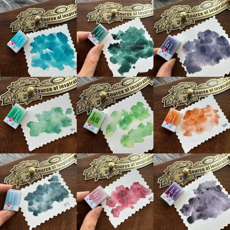 White Nights Artist Grade Solid Watercolor Paint Precipitated Color Portable Refill Watercolor Pigment for Art Painting Supplies