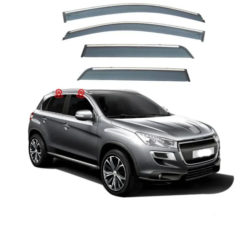 Window Visor Side Window Deflector For Peugeot 4008 2012 2013 2014 2015 2016 2017 2018 2019 2020 2021