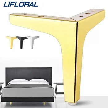 4pcs Metal Furniture Legs Black Gold Silver for Coffee Table Feet Sofa Chair Bathroom Cabinet Replacement Legs Hardware 10-17cm