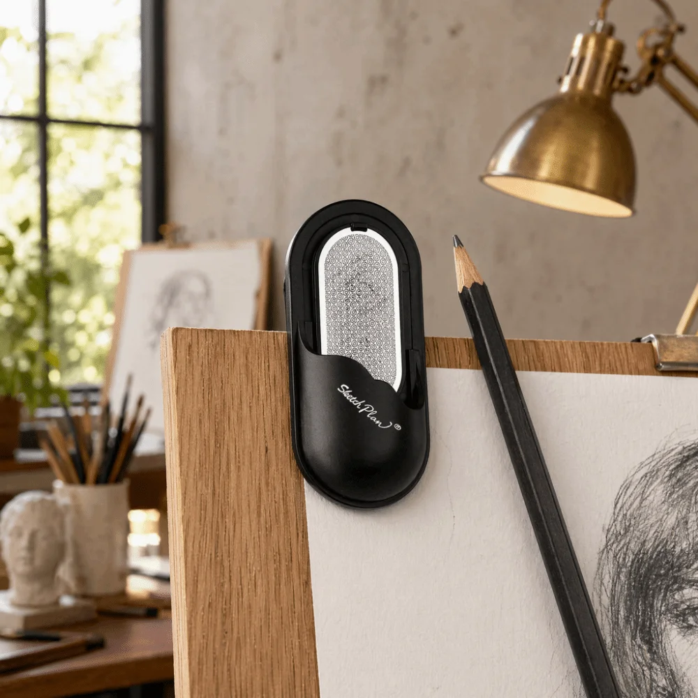 Clip‑On Lead Tip Grinder Odorless Adjustable Pencil Grinder Lead Shaper Professional Ergonomic Sketch Pencil Sharpener Drawing