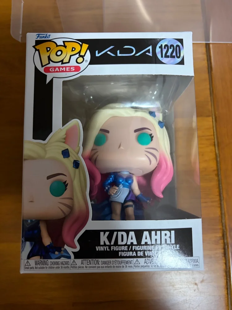 Official Genuine Funko Pop Games: League Of Legends Action Figure K/Da Ahri #1220 K/Da Kai’Sa #1223 Collect Limited Edition Toy