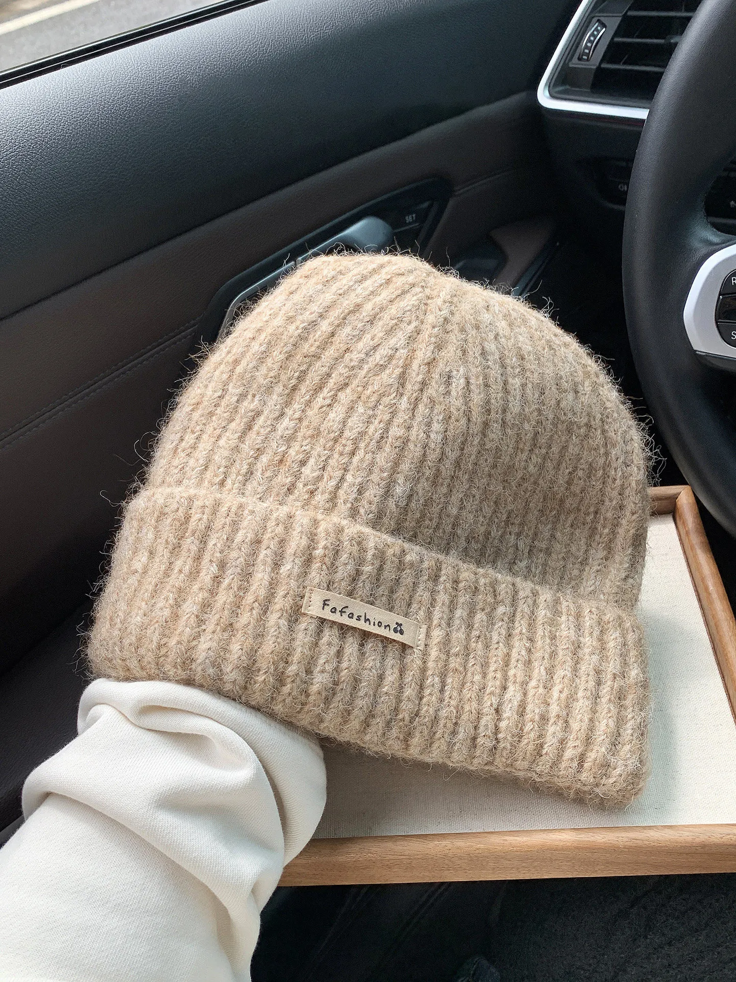 thickened-knitted-woolen-hat-women's-autumn-winter-warm-ear-protection-large-head-circumference-wrap-head-hat-fashionable