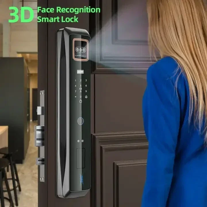 Aidmi smart door lock security home electronics rfid card password Wifi APP alarm biometric fingerprint lock