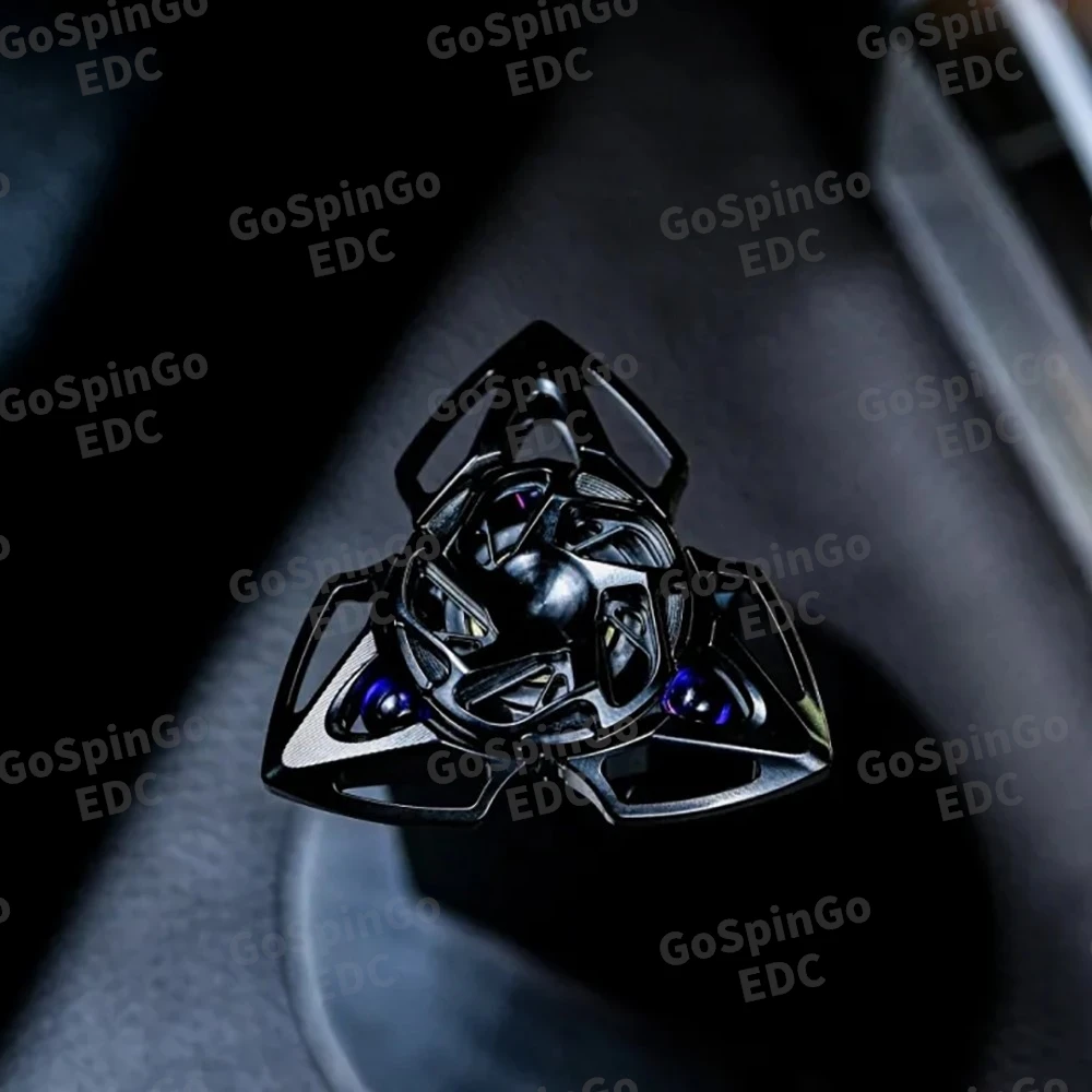 YANEDC Hun Air Fidget Spinner ของเล่นฟิดเจ็ตสำหรับผู้ใหญ่ ของเล่นหมุนคลายเครียดสำหรับโต๊ะทำงาน อุปกรณ์แก้ความวิตกกังวล ดีไซน์ดั้งเดิม