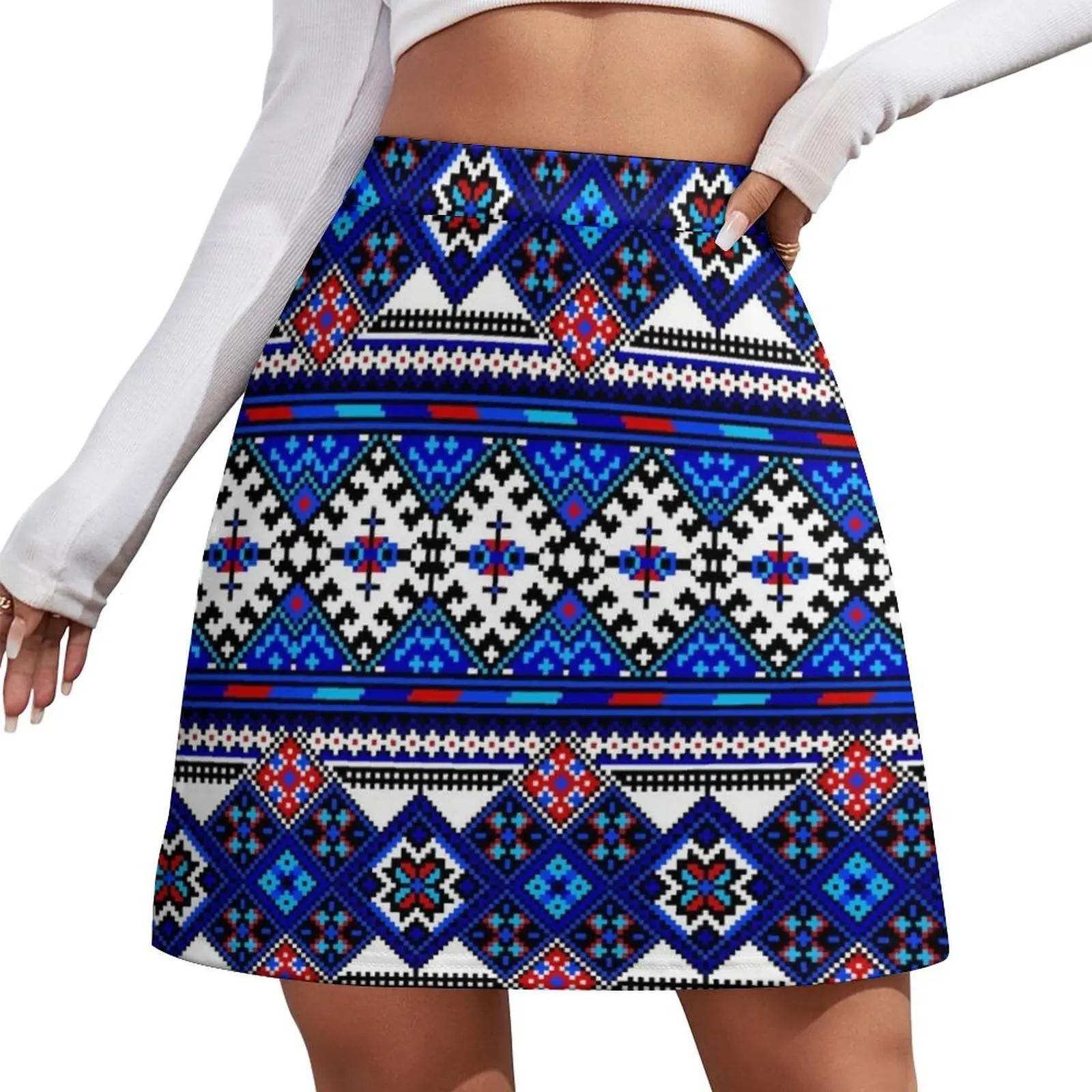Slavic Pattern Mini Skirt new in clothes kawaii skirt skirts Womens dresses Mini Skirt