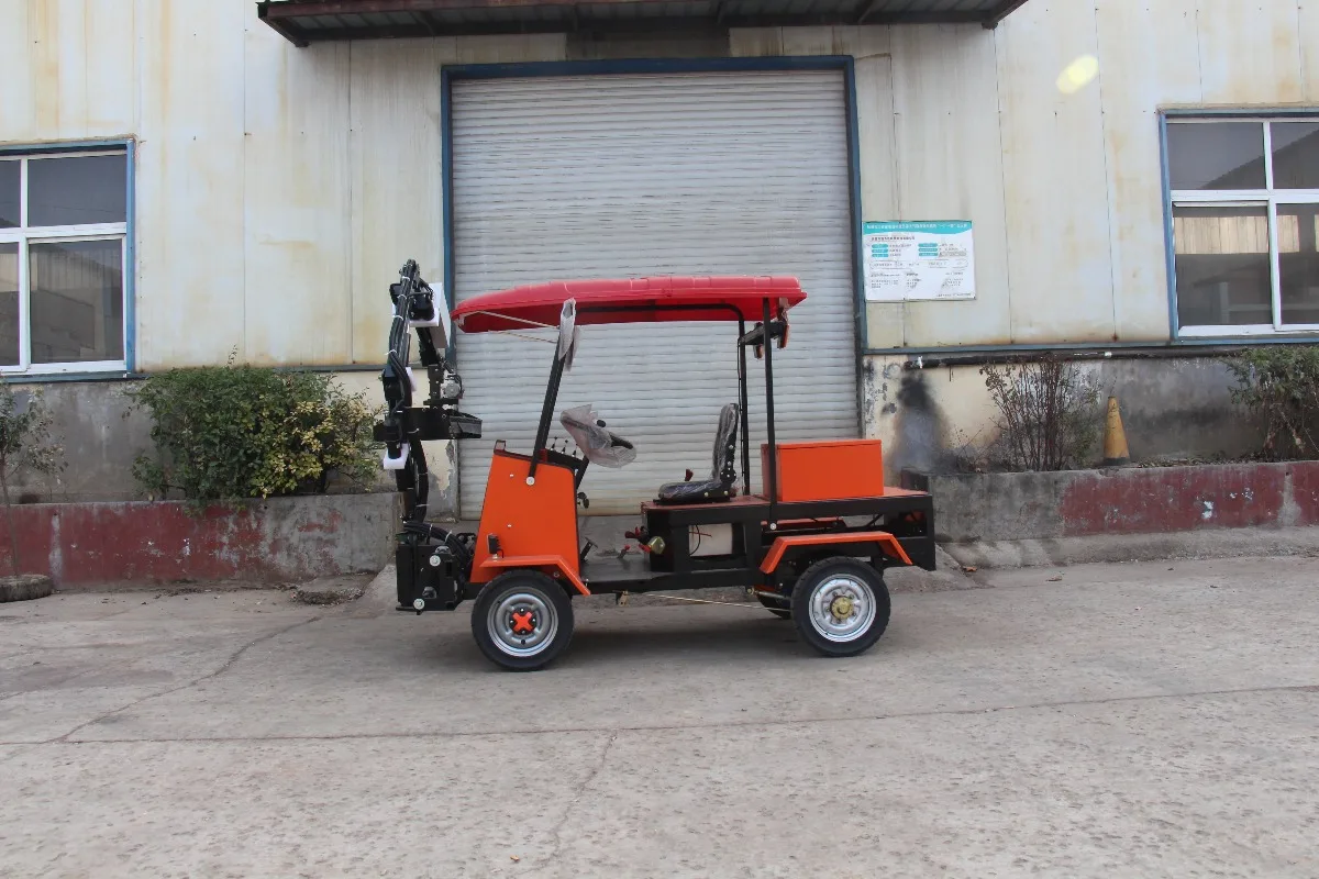 Self-Propelled Vehicle-Mounted Hedge Trimmer 1100mm Blade Offset Cutter For Municipal Parking Lot Perimeter Trim