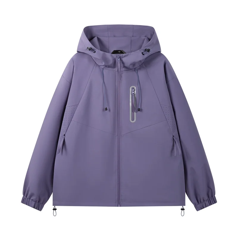 

GIOIOMская ветровка, весенне-осенняя новая однотонная водонепроницаемая свободная повседневная мужская куртка с капюшоном