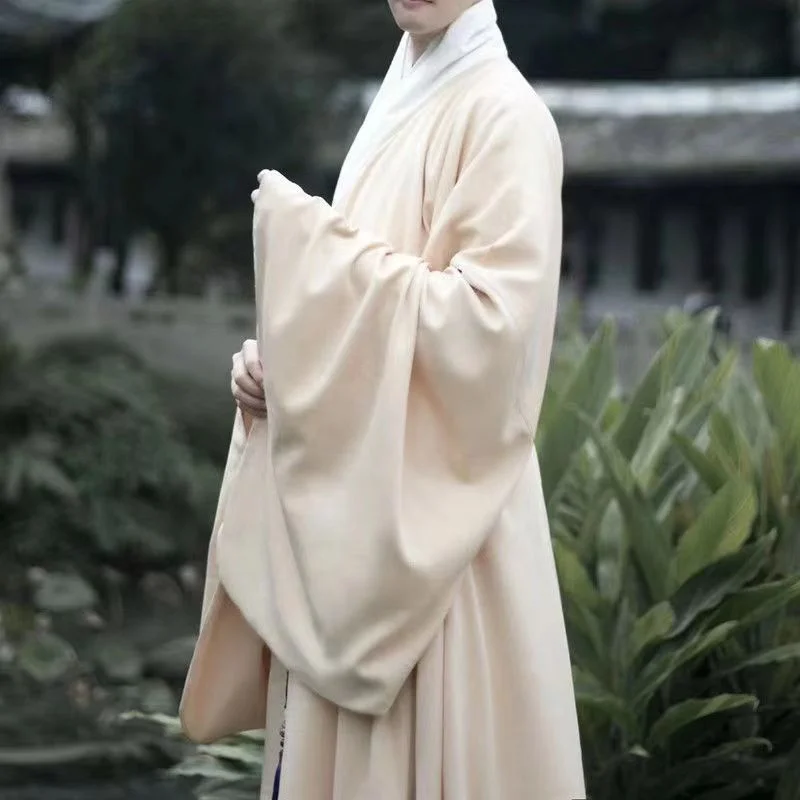 Hanfu Robe Wide Sleeve Chinese Ming Dynasty Ancient Costumes For Men Adult Kimono Traditional Vintage Ethnic Style Stage Cosplay