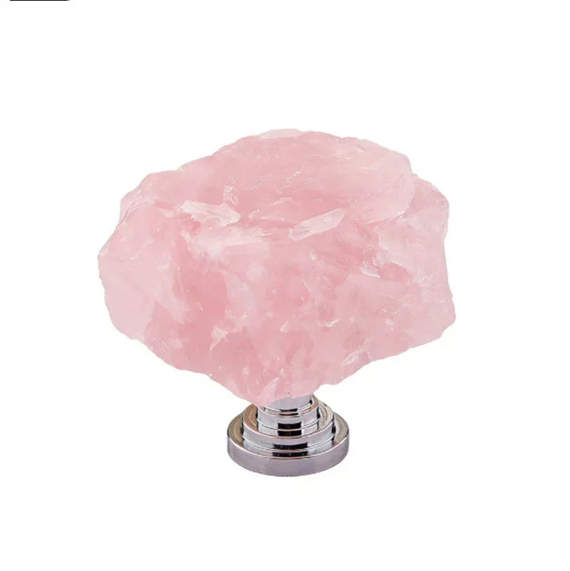 2Pcs Irregular Cabinet Door Handles Drawer Knobs Rough Crystal Stone Furniture Handle For Kitchen Cupboard Wardrobe Closet Pulls