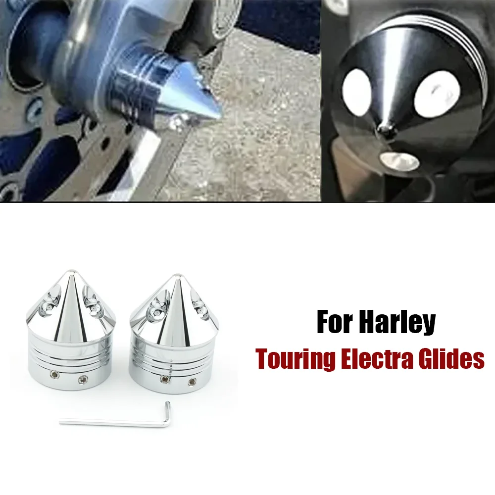 

Motorcycle Front Axle Nut Cover Cap For Harley Dyna Touring Electra Glides Fat Boy Sportster Forty Eight Heritage Softail