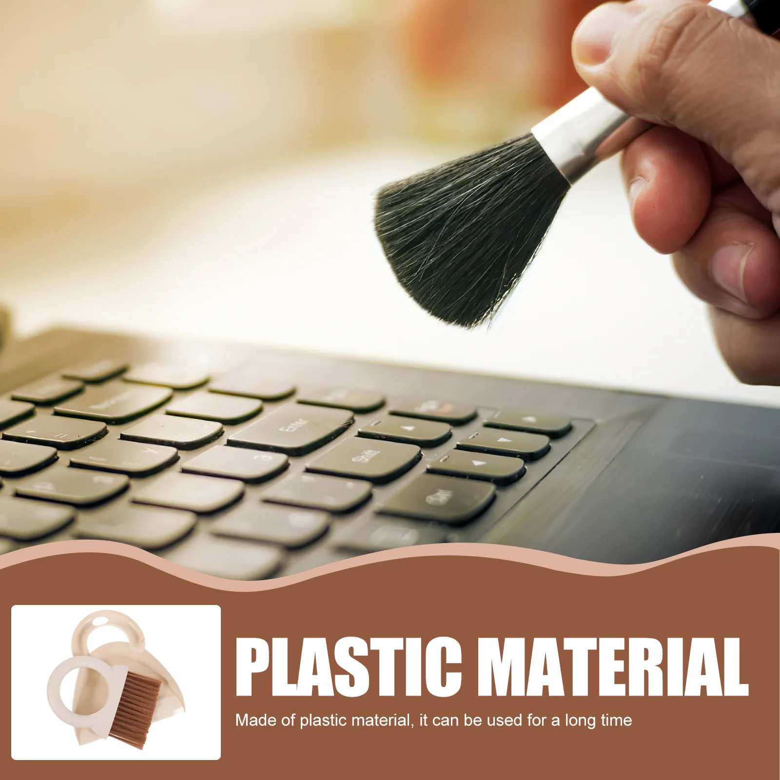 

1Set Keyboard Cleaning Kit Mini Broom Dustpan Set Portable Small Handheld Desktop Brush Compact Cleaning Tool Mini Dustpan
