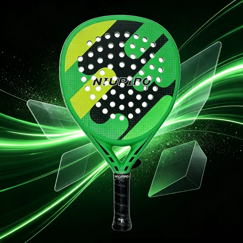  T700 Carbon Fiber Padel Racket Teardrop Padel Racket  Thermoformed One-Piece Soft EVA Core Suitable for Advanced Padel Player