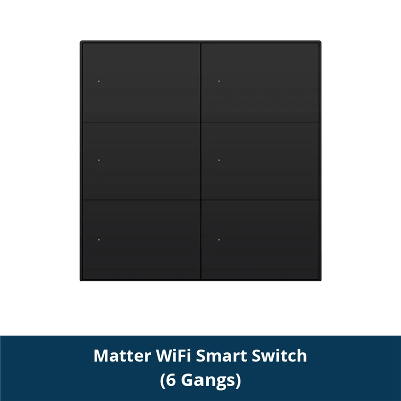 

A98E-Matter Wi-Fi умный выключатель настенный выключатель света умное управление кнопка бликов Forsmartthings Homekit приложение